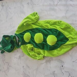 Vintage Charades Jerry Beck Newborn Pea In The Pod Costume Green 